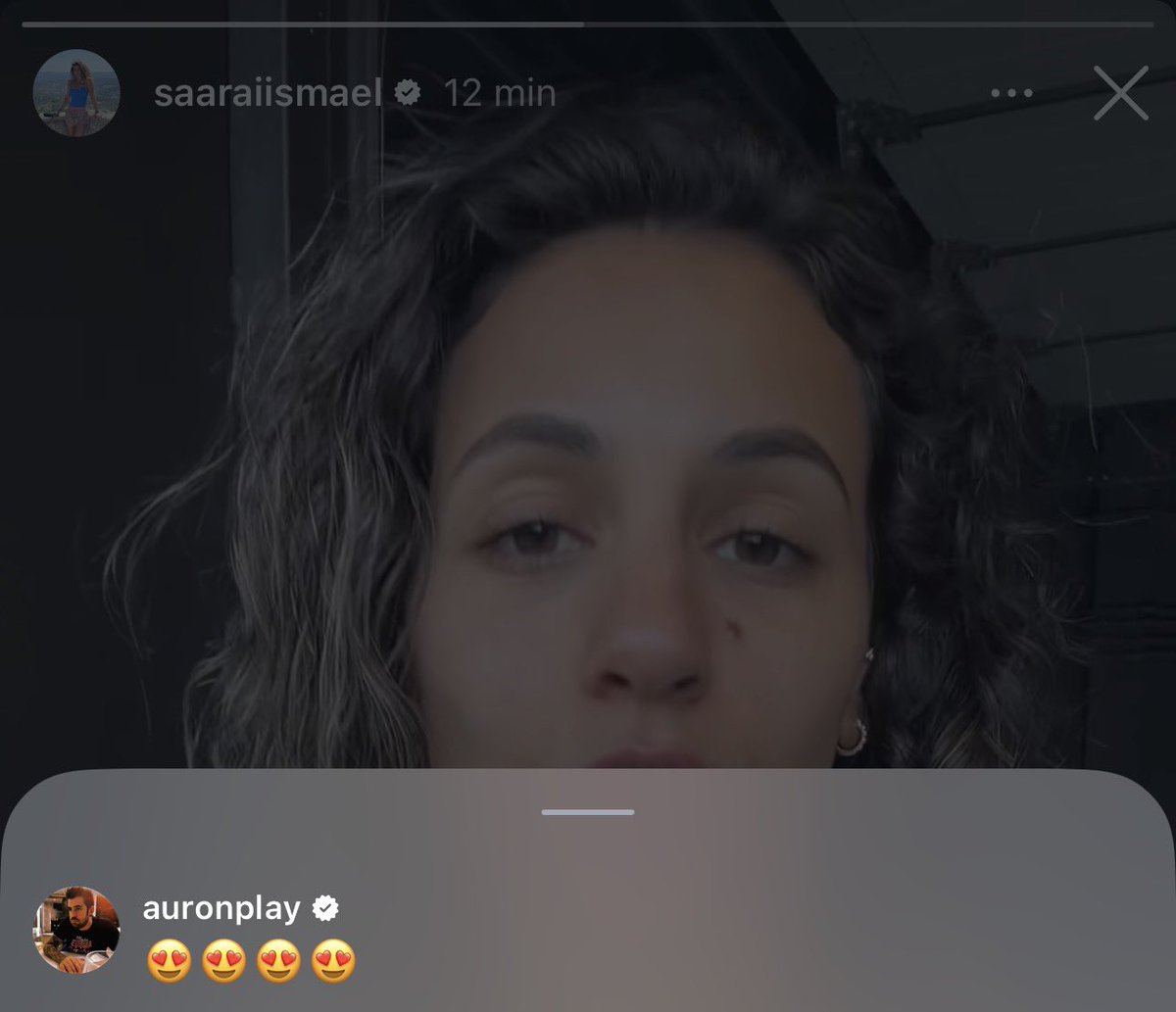 📲|| ¡Auron vía comentario de instagram histories de Sara Ismael!