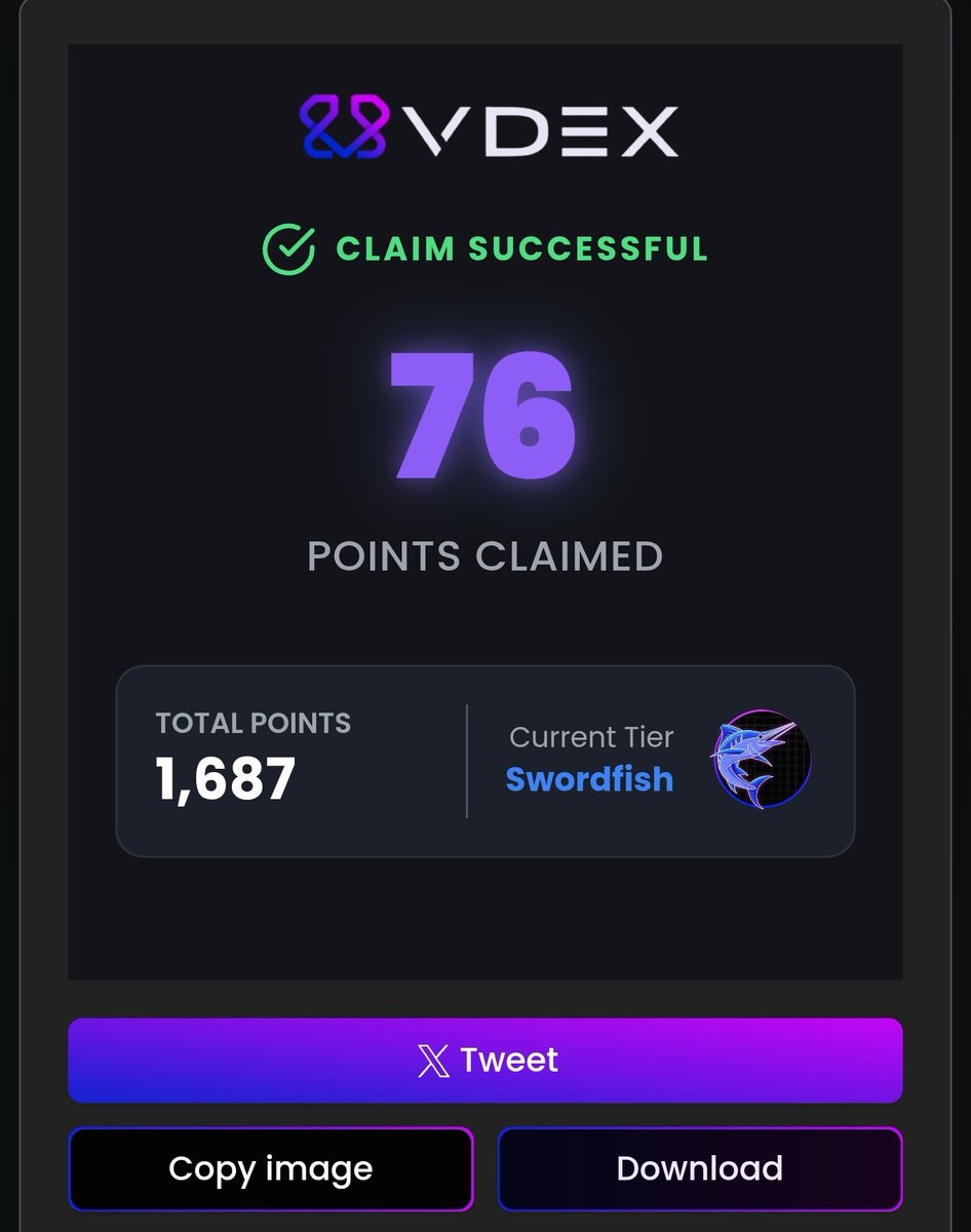 Happy <a href="/0xVDEX/">VDEX</a> vpoints day 

I got 76 point.. not bad .
<a href="/IdMintThat/">Mick.VDEX</a> <a href="/Spicy_Rich/">Spicy Rich</a>
