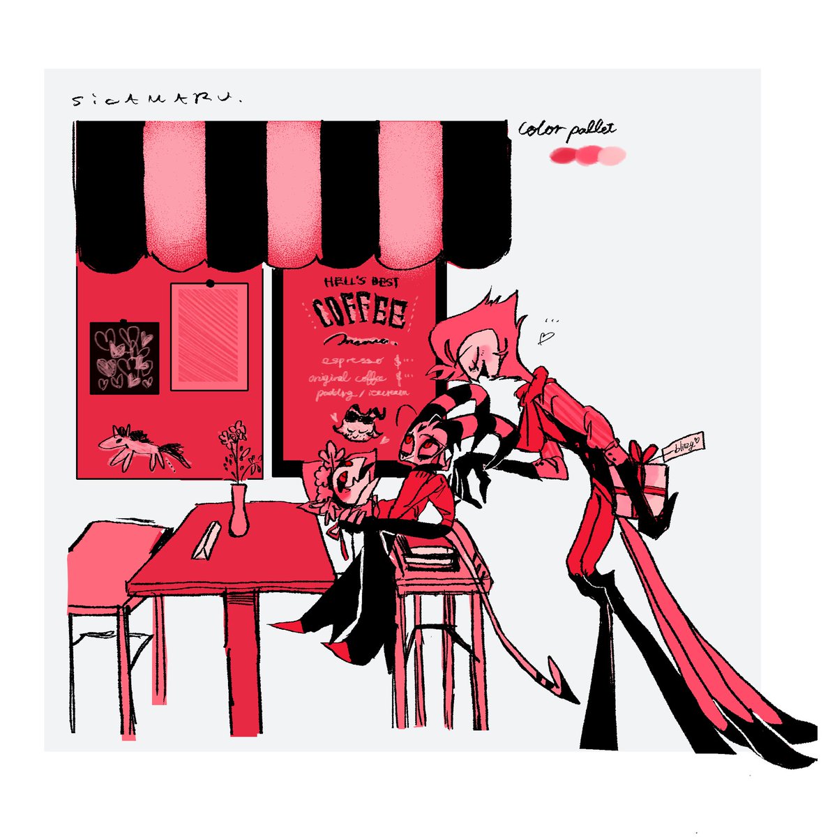 SicaSaikoo's tweet photo. #colorpallet ❤️‍🔥🍓🍒 https://t.co/ND13fUlX4k
