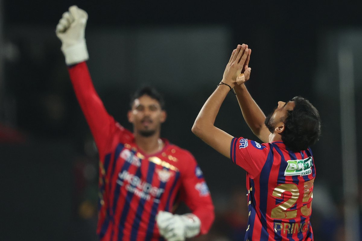 IPL's tweet image. Just what #LSG needed 👊

Prince Yadav sends back Phil Salt in his first over ☝️

#RCB 13/1 after two overs

Updates ▶️ bit.ly/TATAIPL-2026-23

#TATAIPL | #KhelBindaas | #RCBvLSG