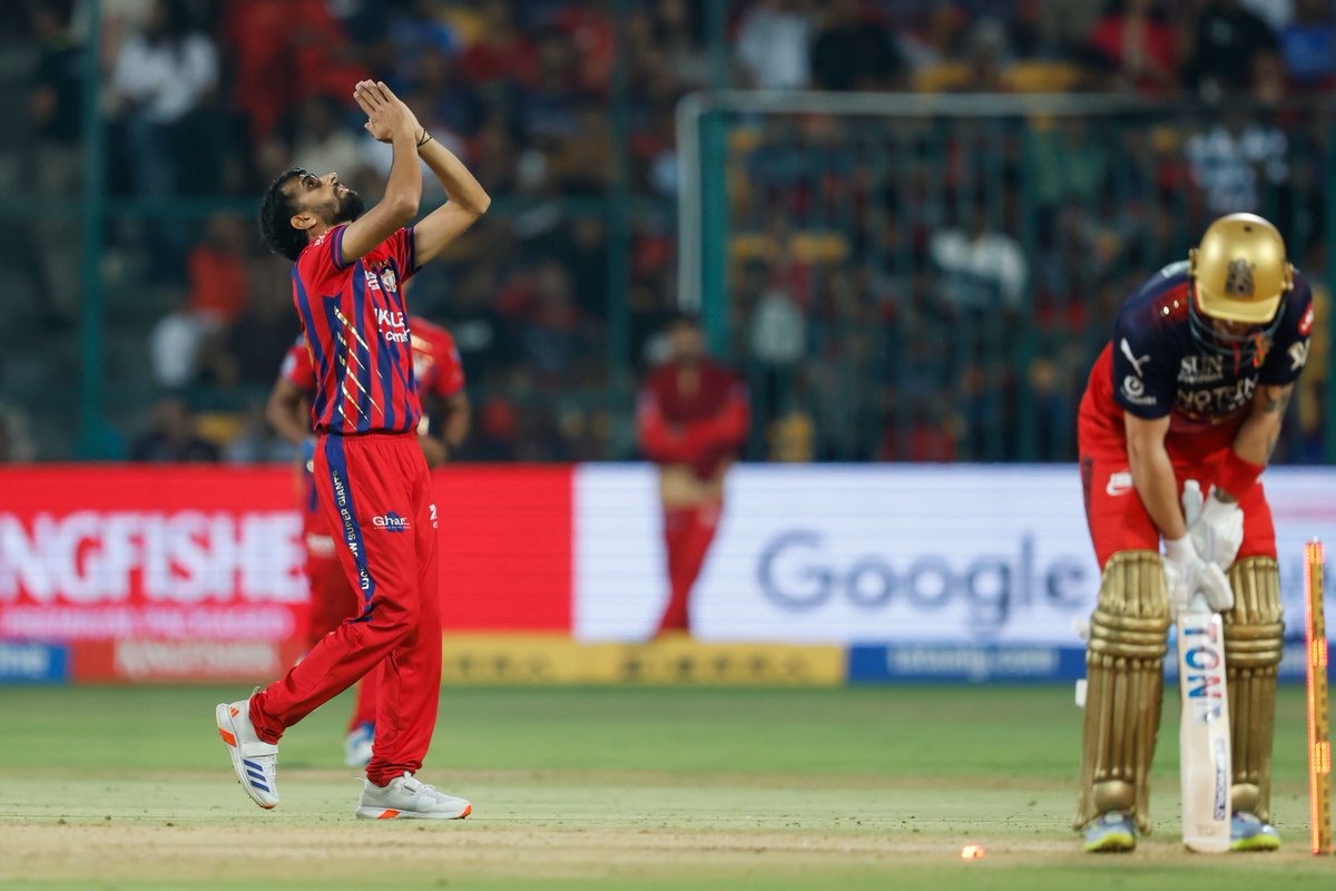 IPL's tweet image. Just what #LSG needed 👊

Prince Yadav sends back Phil Salt in his first over ☝️

#RCB 13/1 after two overs

Updates ▶️ bit.ly/TATAIPL-2026-23

#TATAIPL | #KhelBindaas | #RCBvLSG
