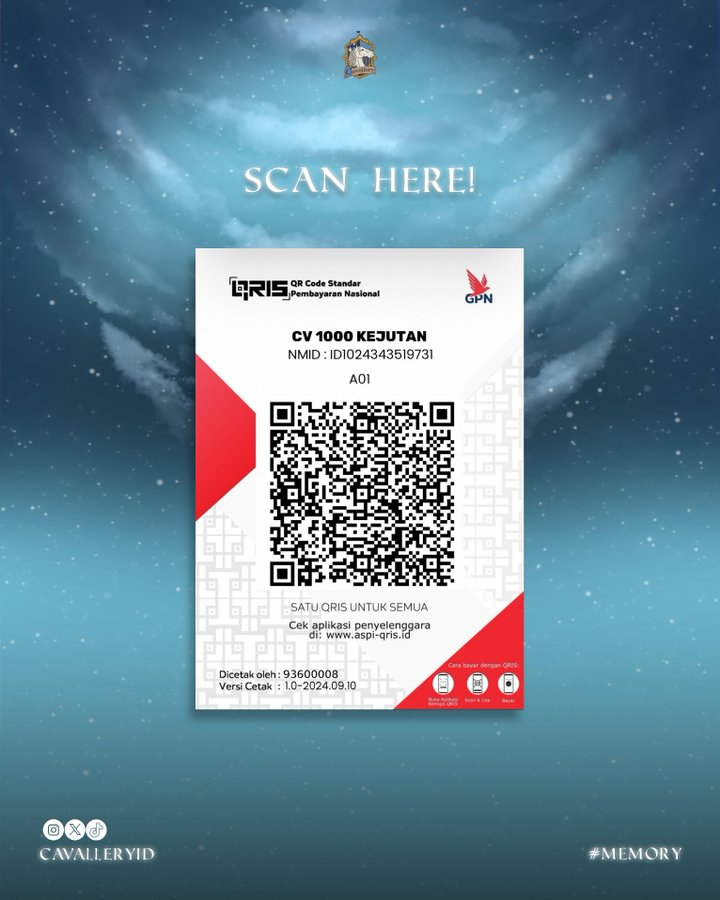 si_TumpulID's tweet image. Good Night teman teman✨ 
Sebelum istirahat, sedikit untuk membantu menyelesaikan cerita itu. 
Jangan lupa scan QR-nya ya, kita support Erine di RH bareng-bareng 💙🌹🌈☀️💋 
#Niterine
#Memory 🕯️
#RoseObscura 🌹
#NabungRine