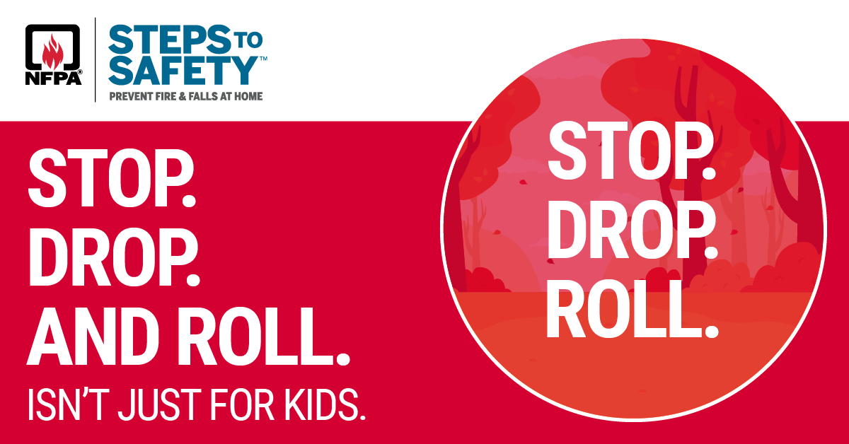 NOLAFireDept's tweet image. 🚨 Stop, Drop, and Roll 🚨

The NOFD is proud to share safety tips with @NFPA:

🔥 Stop – don’t run
🛑 Drop – get low &amp;amp; cover your face
🔁 Roll – until the flames are out

Cool burns with water for 3–5 minutes &amp;amp; get medical help right away.

#NOFD #FireSafety