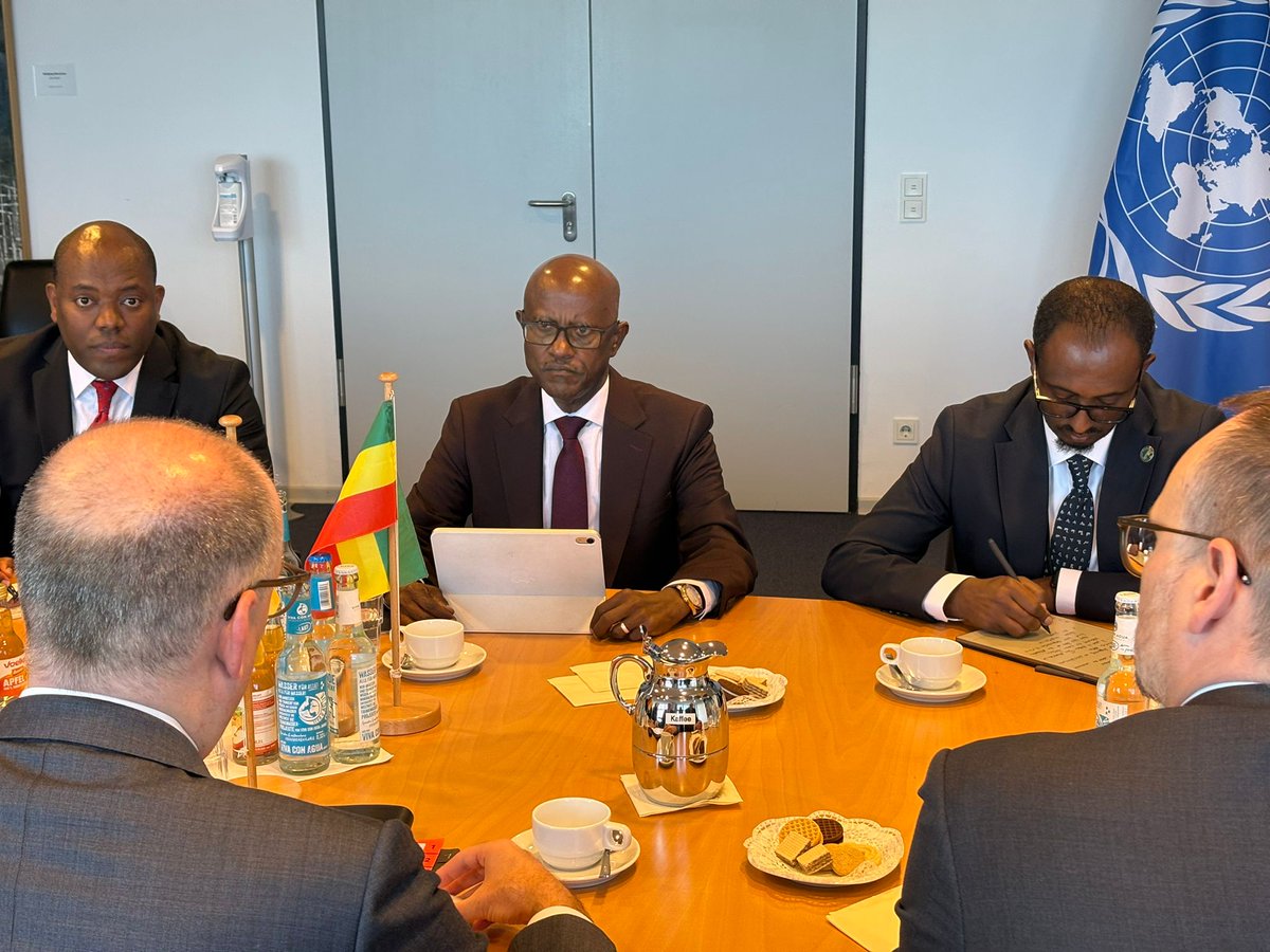 SMHaderaAbera's tweet photo. On the sidelines of the Third International Sudan Conference 2026 in Berlin, I had the pleasure of meeting H.E. Dr. Niels Annen, State Secretary at Germany’s Federal Ministry for Economic Cooperation and Development.

We discussed both bilateral and regional cooperation and reaffirmed our commitment to building on 120 years of partnership between our two friendly nations. 

We agreed to deepen economic and development collaboration, particularly through promoting investment and advancing technology transfer. Additionally, we committed to working together to address the impacts of climate change and to cooperate on preparations for COP 32.