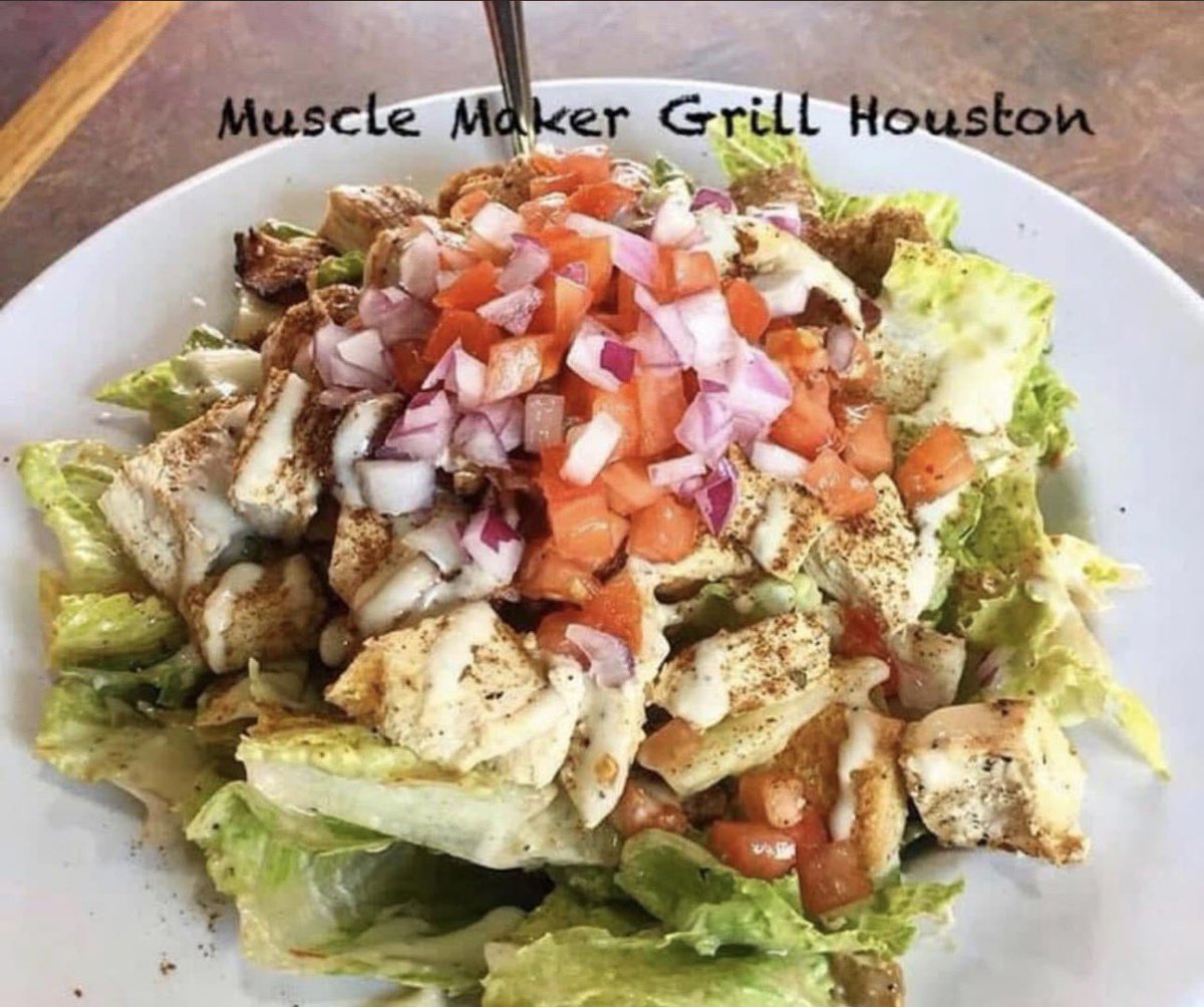 Never underestimate the power to transform yourself. Begin by altering your dietary habits. Visit MMG Houston and try our Mardi Gras Chicken Salad. Call 713-627-0915 or place your order online at musckemakergrill.com #mardigraschickensalad #mmghouston #fitnessrow #fitfam #mmg