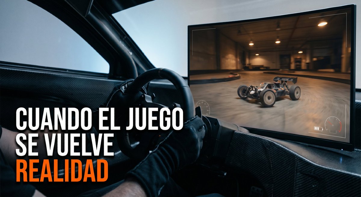 TalentWarehouse's tweet image. Un maker conectó su simulador de carreras a un carro RC real con Arduino y una cámara FPV. Resultado: maneja un carro físico desde el cockpit como si fuera un videojuego.

Más aquí &amp;gt; f.mtr.cool/qiqubctwed

#MarketingDigital #CulturaDigital #Gaming #Tendencias #Creatividad