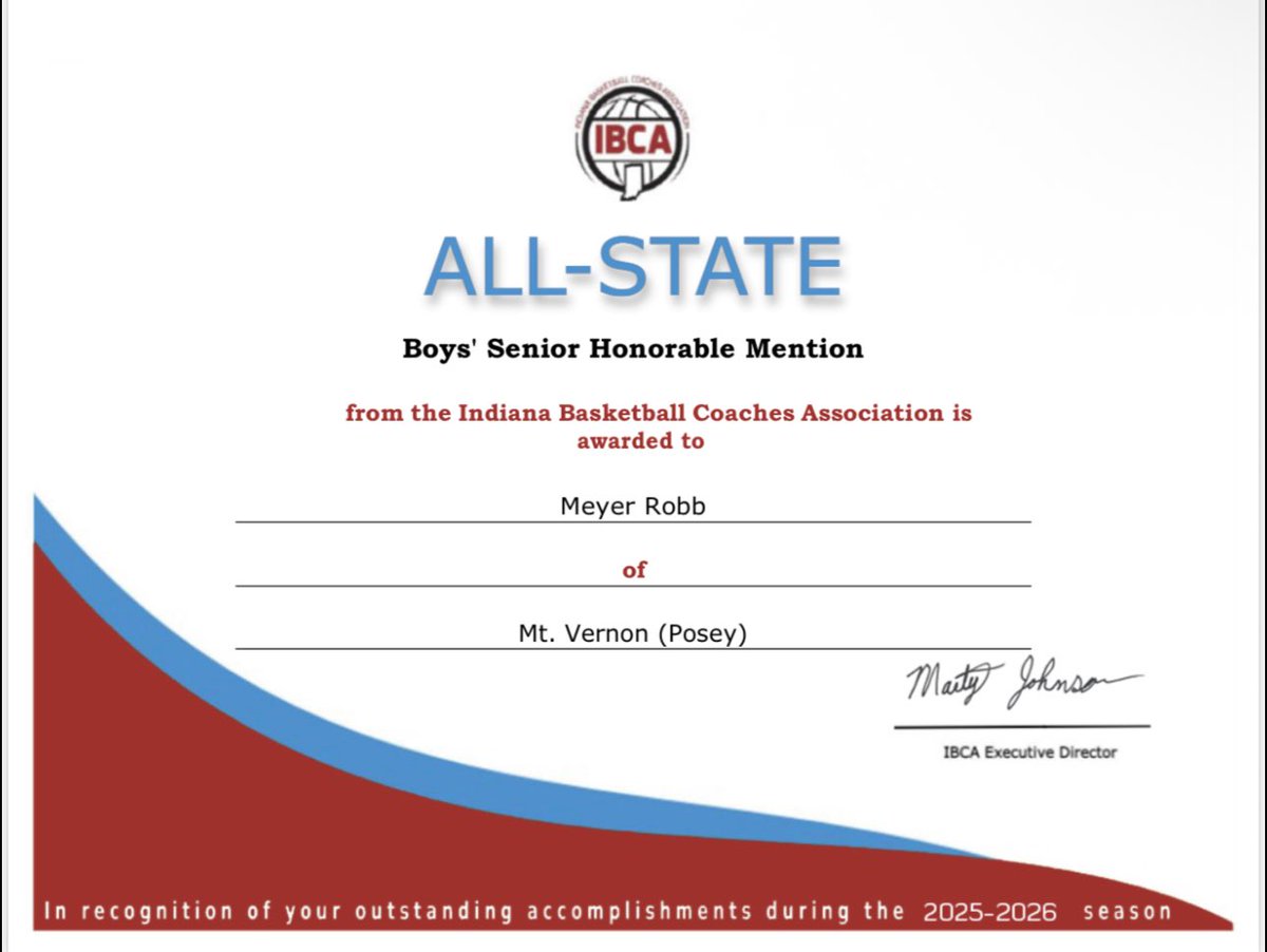 offMeyerRobb's tweet photo. Thankful to be named an All State Honorable Mention. @SWI_Sports https://t.co/YPhLMkjhhW