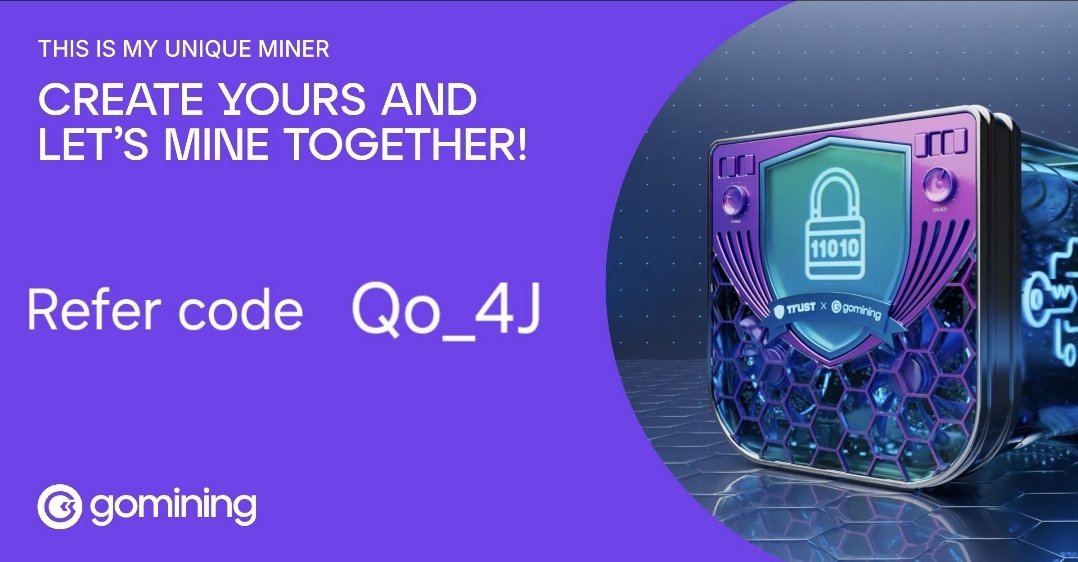 _TheEngineer's tweet photo. Join my GoMining journey. 
With GoMining, you can own NFT miners backed by real ASCI hardware.
☀️New users get:
⛏️5 free mining days with a 16Th miner, earn extra mining days by doing tasks.
💰5% discount on your first created NFT miner
https://t.co/tTLBiUh6vt
Earn passively, https://t.co/MQJmgoIcQm