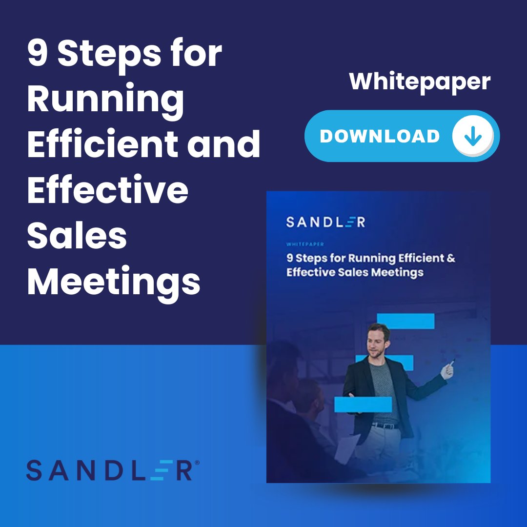 mattson_glenn's tweet image. Sales meetings shouldn’t feel like a weekly obligation.

Efficient meetings create effective teams. Get your download: hubs.la/Q0485ZZS0 

#SalesLeadership #SalesManagement #TeamAlignment #Sandler