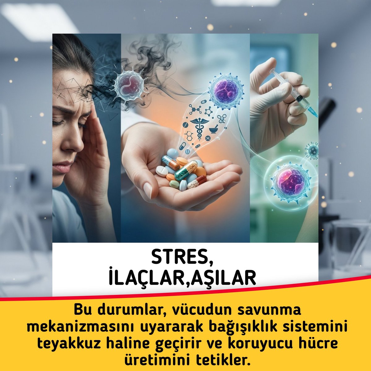 profdrhisari's tweet photo. Lenfosit Yüksekliği Nedenleri 🩸

​Lenfositler, bağışıklık sistemimizin hafızası ve savunma kalkanıdır. 🛡️ 

Çoğu zaman bir enfeksiyonla savaşırken sayılarını artırırlar; bu aslında vücudun görevini yaptığını gösterir. 💪

 Ancak stres, ilaçlar, otoimmün süreçler ve hatta hematolojik bazı hastalıklar (ALL, KLL gibi) bu tabloyu şekillendirebilir. 🧬🩺

Causes of High Lymphocyte Levels 🩸

​Lymphocytes are the memory and defense shield of our immune system. 🛡️ They often increase in number while fighting an infection; this actually shows that the body is doing its job. 💪 However, stress, medications, autoimmune processes, and even certain hematological diseases (such as ALL, CLL) can shape this clinical picture. 🧬🩺

#profdrhakanismailsarı
#hematolojiistanbul
#kandeğerleri​ #immunity #lenfosityüksekliği
                 https://t.co/SDiiSx3ym8