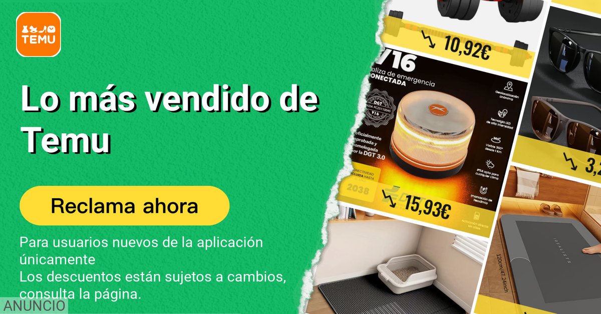 CIBERNS's tweet photo. ¡Descubre increíbles ofertas! Haz clic en https://t.co/TFR3o47R33 para explorar Lo más vendido de Temu y reclamar tu kit de cupones de 100€. Obtén ahorros insuperables en cualquier momento y lugar. No esperes, ¡actúa ahora y ahorra a lo grande! Anuncio. https://t.co/TFR3o47R33 https://t.co/dTCLCOvyx5