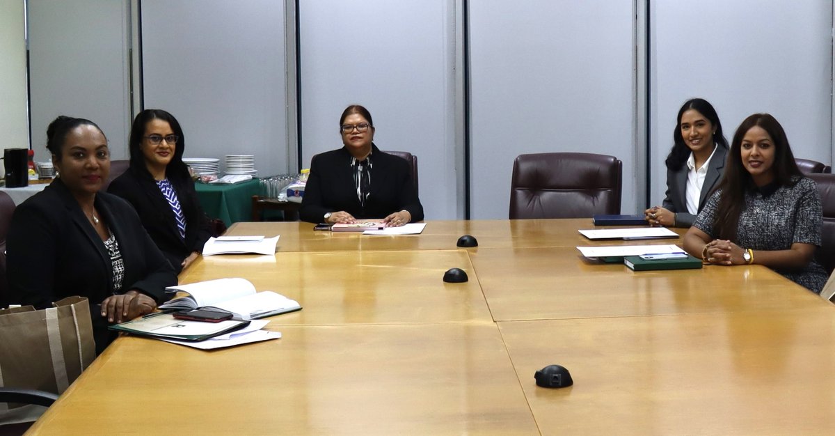 RIC_TT's tweet photo. #HappeningNow

The newly appointed Board of Commissioners of the Regulated Industries Commission (RIC) is currently meeting with the RIC's Management Team at the Commission’s office on Queen Janelle Commissiong Street, Port of Spain.

The Board is led by Chairman, Ms. Nisha Persad, and Deputy Chairman, Mrs. Tamara Dewan-Roopansingh, along with Commissioners Ms. Aruna Beharrylall, Ms. Neha Maharaj, and Ms. Genevieve Thompson.

The RIC is pleased to welcome its new Board and looks forward with great anticipation to the important work ahead, as the Board begins its term guiding the Commission in delivering fair, transparent and effective utility regulation in the interest of all citizens of Trinidad and Tobago.

#RICTT #ProtectingYourInterests