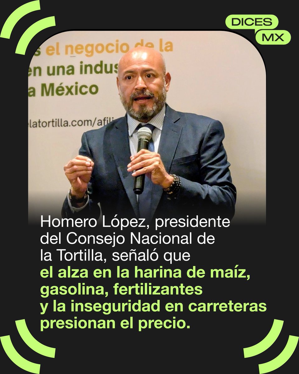 dicesmx's tweet image. 📈 El posible aumento en el precio de la #tortilla vuelve a encender alertas sobre el costo de vida en México.

🚨 Mientras productores advierten presiones reales, el gobierno asegura que no hay justificación para subir precios.

💬 Y tú, ¿qué #DICES?

#Inflación #México