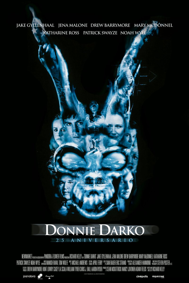 CinetecaMexico's tweet image. #Estreno 🎬

Mira bien a tu alrededor, no estás alucinando, la Ópera Prima de Richard Kelly, DONNIE DARKO (2001), ya se encuentra en Cineteca Nacional México 🔴 y Cineteca Chapultepec 🟢.

Como parte de la celebración por su 25 aniversario, mira por primera vez la cinta en