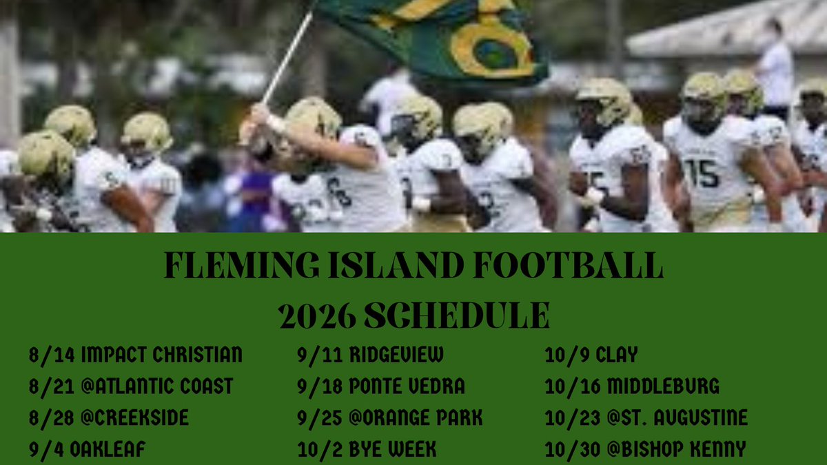 FIHSFOOTBALL's tweet photo. 2026 Schedule https://t.co/coWqSY8pPb