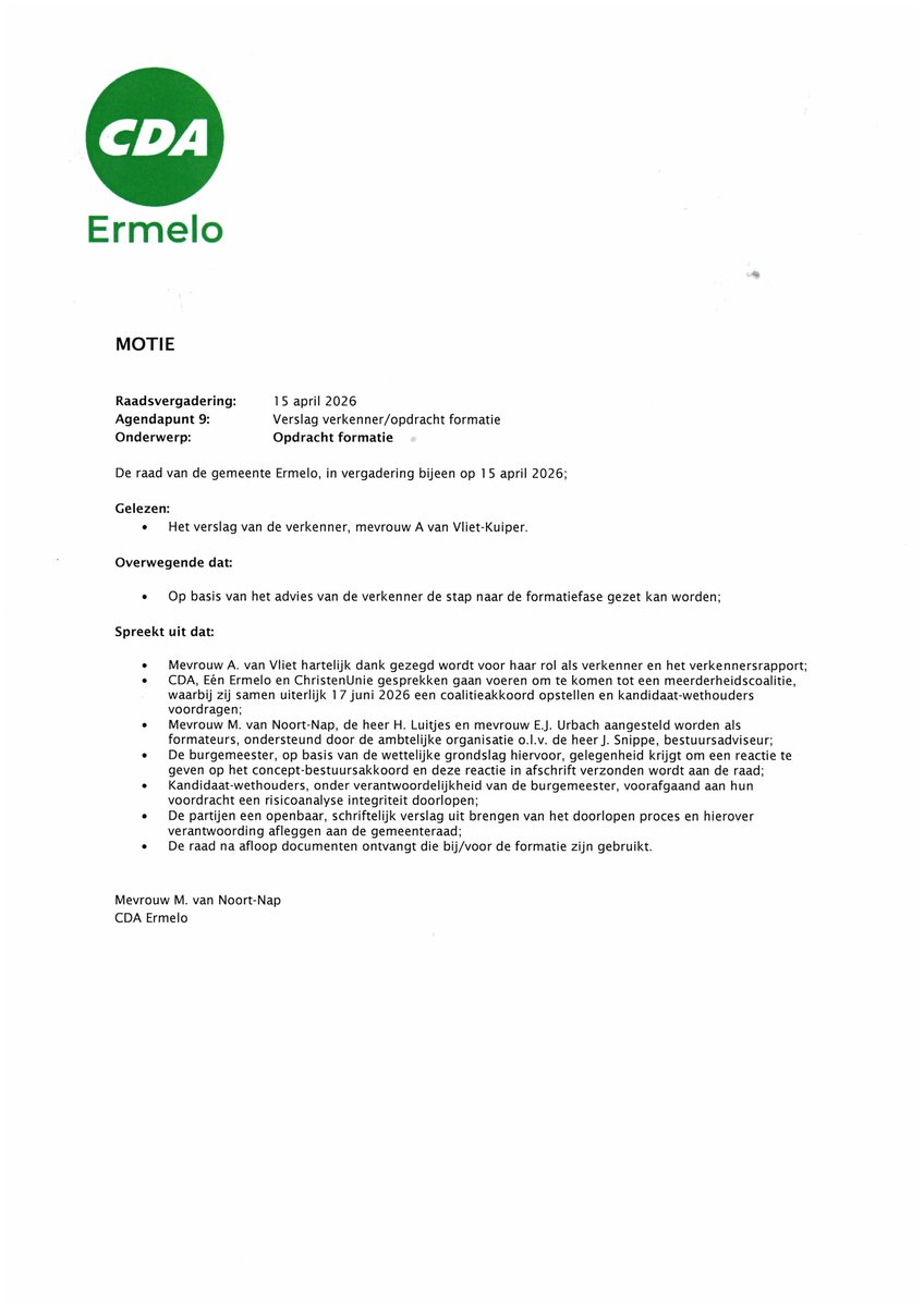 Raad van Ermelo tweet media