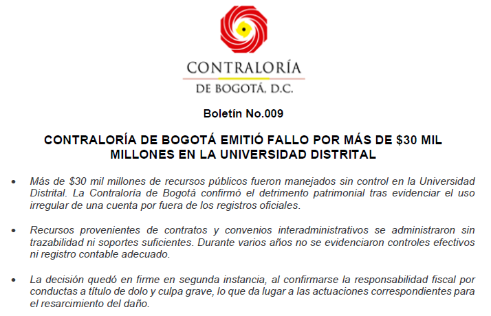 Contraloría de Bogotá D.C tweet media