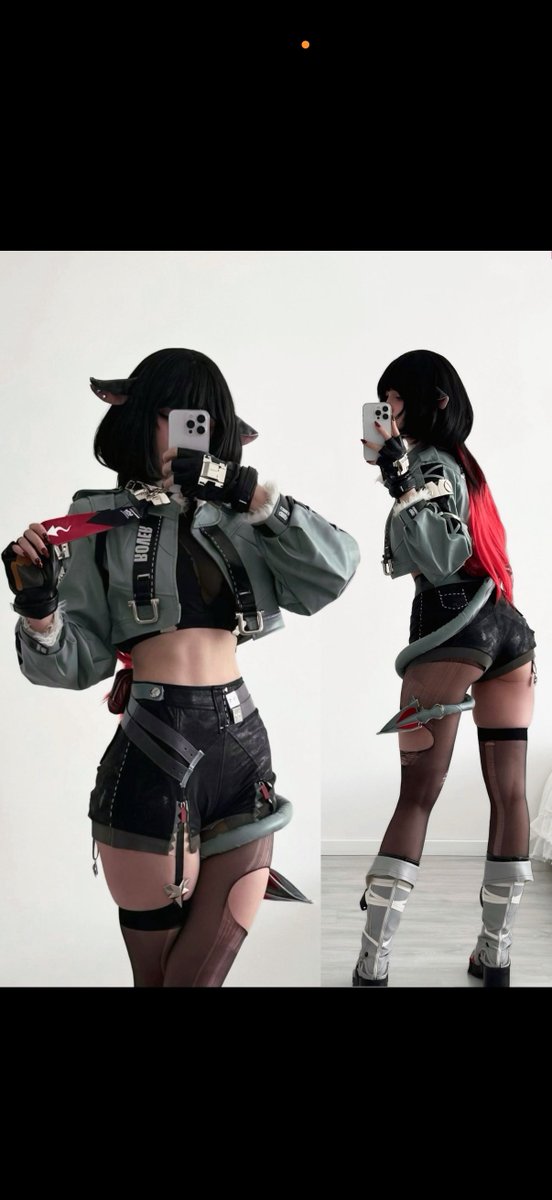 jiascos's tweet image. the way i can tell they ai generated the cosplay based on my pics bc of the way i wrapped the tail around my thigh and my room… sigh plz help report @Xiangglin1