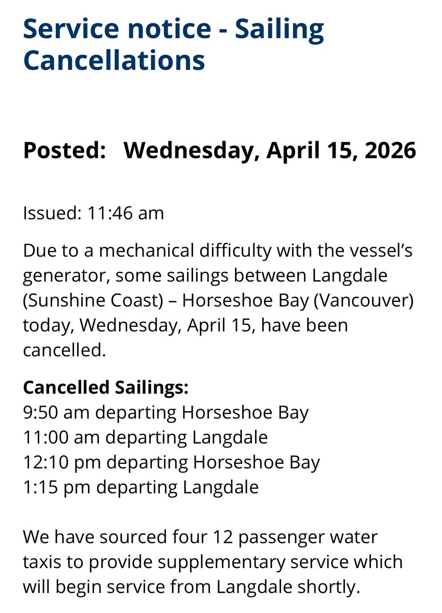 jarmstrongbc's tweet image. NEW: The Queen of Surrey - jokingly called ‘The Queen of Sorry’ by some Sunshine Coast residents - has broken down again.
@GlobalBC 
#bcpoli