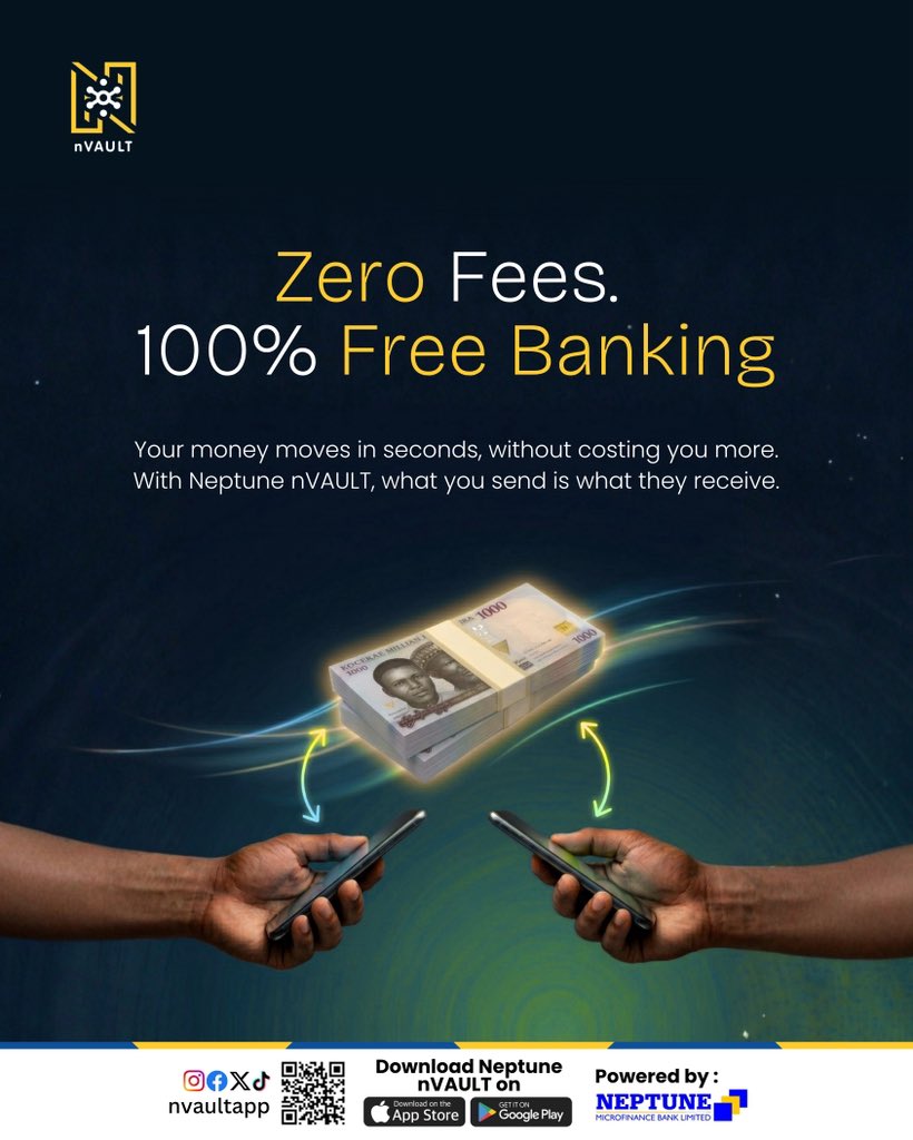 When we say FREE BANKING, we mean FREE BANKING! 

Enjoy absolute free banking on Neptune nVAULT, starting NOW!
