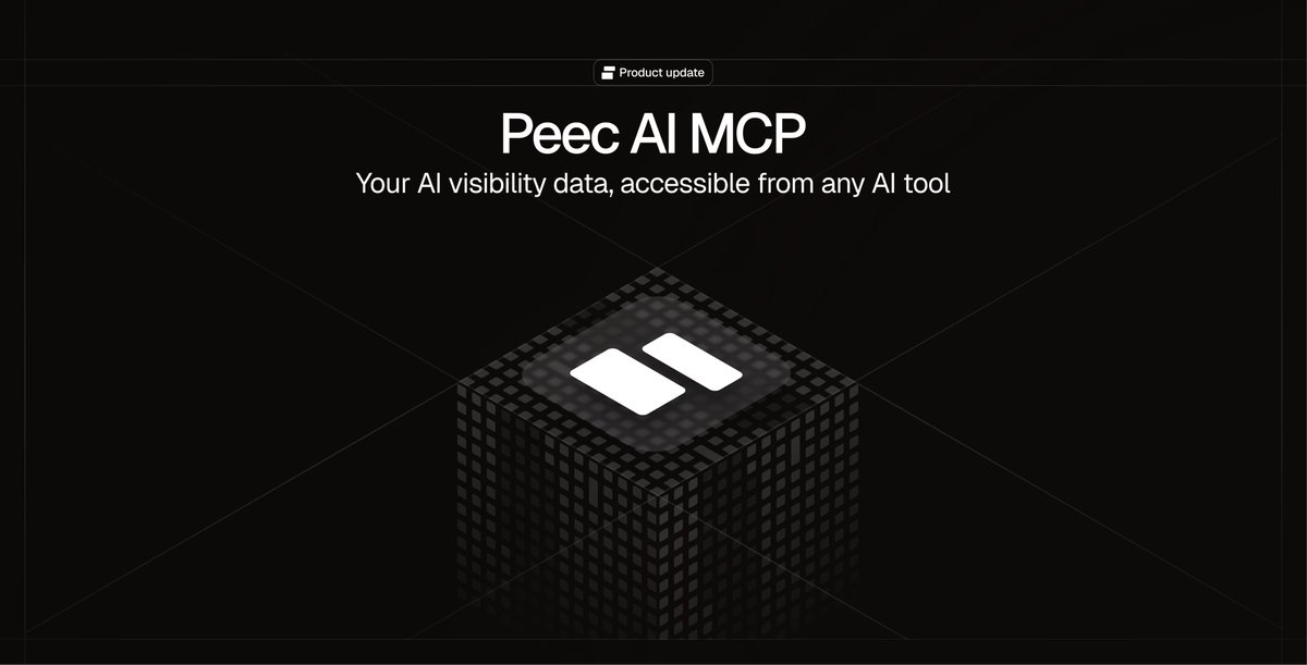 peec_ai's tweet photo. Your Monday morning briefing used to look like this: 
open Peec AI, check visibility trends, copy numbers, paste into Slack, format manually, repeat every week.

We just killed that workflow.

Peec AI is now available via MCP. Connect it to Claude and ask: "What happened to our brand visibility last week?" 

It pulls your data, writes the summary, sends it to Slack. One conversation, no manual steps.

Works with Claude, Cursor, and n8n. Available on all paid plans today.

We're also running the Peec MCP Challenge this week: $10,000 in prizes for the best workflows people build with it.

Link below 👇