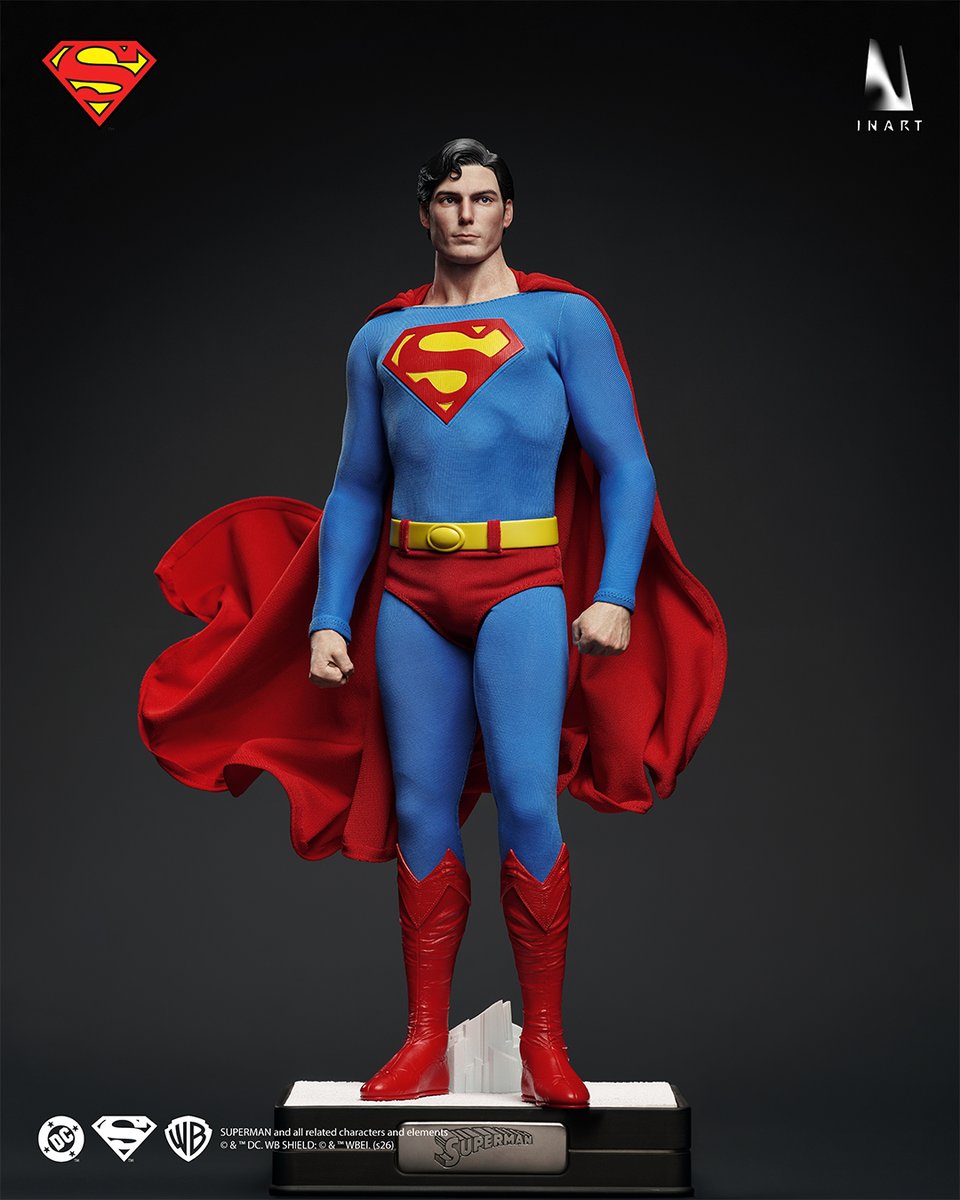 GokinMr's tweet photo. INART annuncia la action figura 1/6 di Superman (1978) https://t.co/S2f6FkdsgJ #DC #Superman #INART #SixthScaleFigure #OfficialLicensedProduct #Superman1978 #ChristopherReeve #ManOfSteel https://t.co/3vtx4SQ7Ub