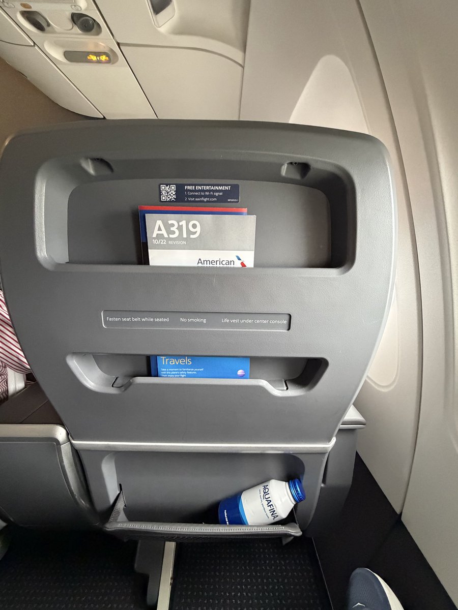 perksadvisor's tweet image. Flying American Airlines in first class resembles flying low fare carriers - there is not much to offer … it. It does not feel premium plus, of course, the WiFi did not work the entire flight in the 21 year old Airbus. #americanair #airlines