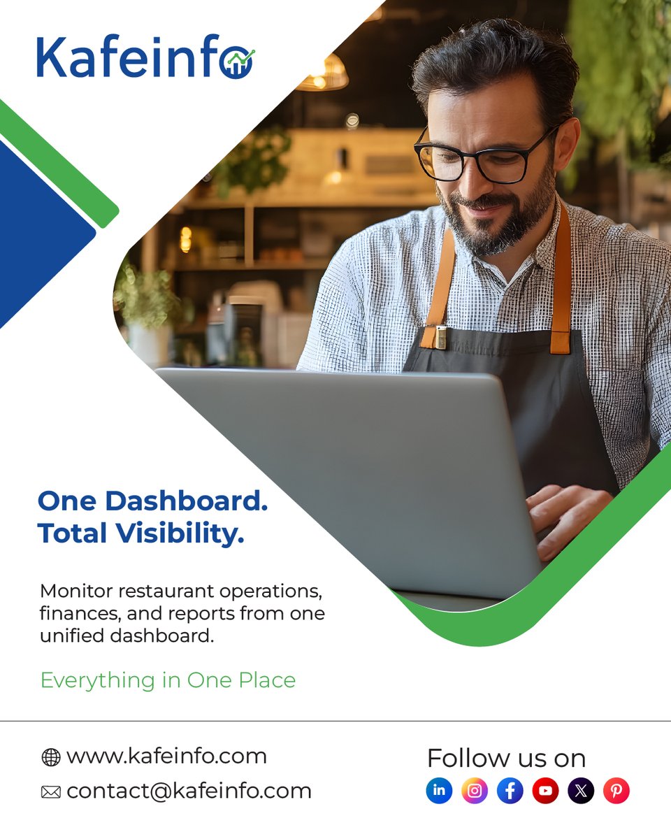 Kafe_Info's tweet photo. One Dashboard. Total Visibility.
#Kafeinfo #RestaurantManagement #CaliforniaRestaurants #LosAngelesRestaurants #HospitalityTech #POSSystem #RestaurantOwners #FoodServiceTech #BusinessGrowth #WorkSmarter https://t.co/HIdUWiqr1u