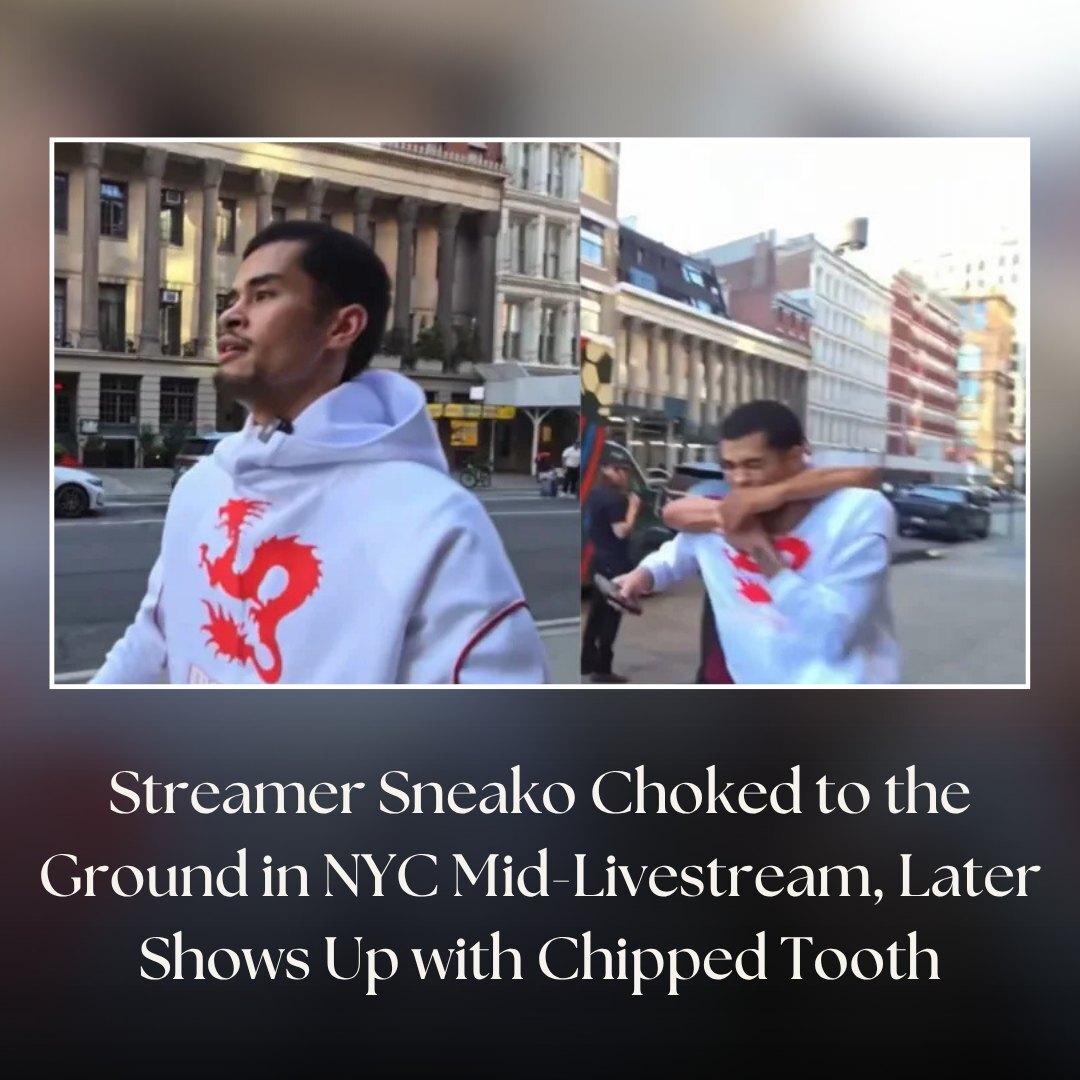 IBTimesUK's tweet image. Controversial streamer Sneako, who has previously faced backlash for praising Adolf Hitler and posting extreme views online, was choked to the ground by a stranger while livestreaming in New York City on Tuesday.

#Sneako #Influencers #NYC #Entertainment… ift.tt/krQiWYy
