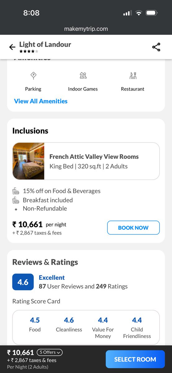 nitingupta180's tweet photo. 1/ Serious issue with HDFC Infinia + SmartBuy hotel bookings

I tried booking a hotel using reward points on HDFC SmartBuy (via MakeMyTrip integration).

Same hotel. Same dates. Same room.

Price on MakeMyTrip: ₹12,000  
Price on SmartBuy: ₹25,000 ❗

@HDFC_Bank @HDFCBank_Cares https://t.co/CFG6dnzAuz