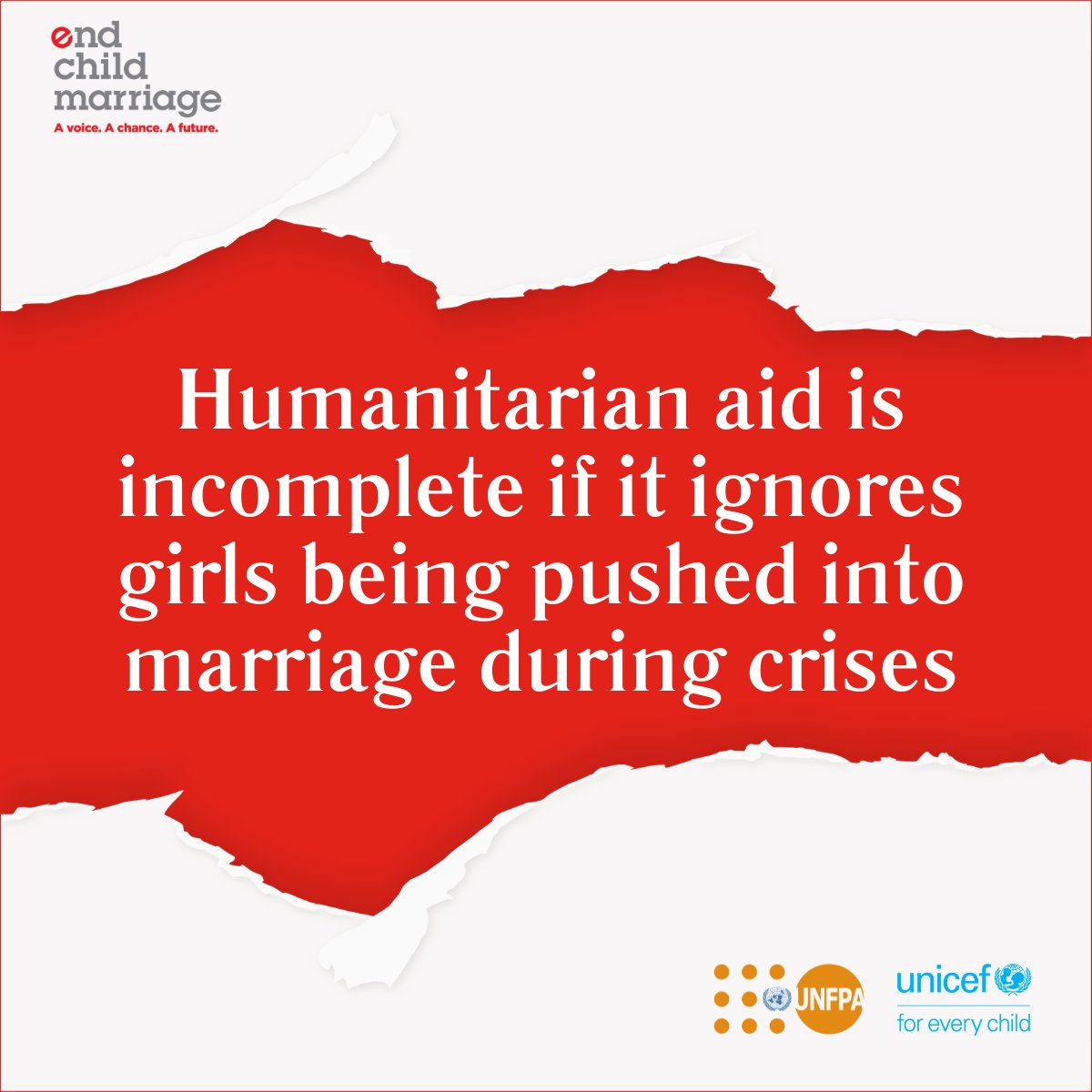 GPChildMarriage's tweet photo. A humanitarian response that leaves girls behind isn't good enough.

Join the important conversation at the side event during Women Deliver.
🗓️Tuesday, April 28
⏰ 12:00 – 13:30 AEST
📍 Meeting Room 217, Level 2 (first come, first serve)

#EndChildMarriage #GirlsRights https://t.co/1ASGN3nRMN