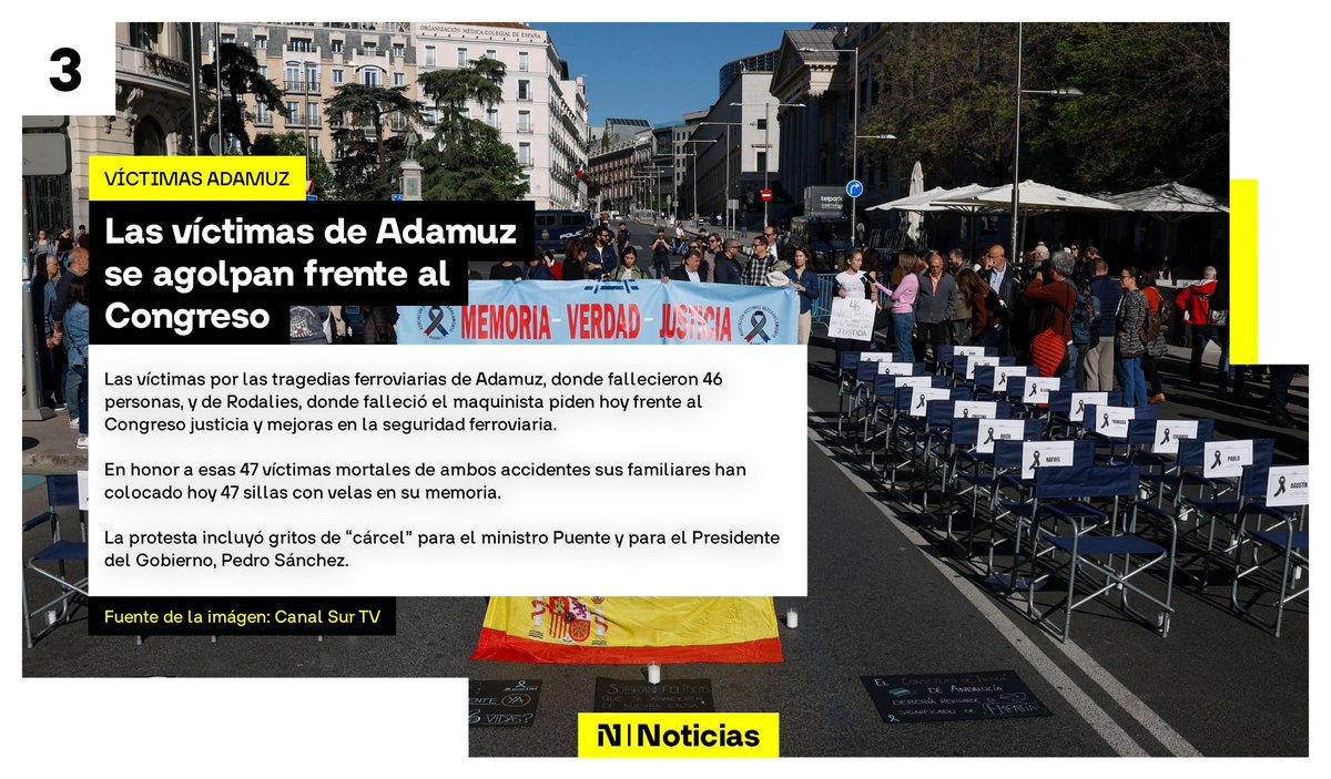 informanticias's tweet photo. ✍️ Estas son las principales noticias de hoy 15.04.26: 

#VOX #PSOE #Adamuz #Congreso #DonaldTrump #Trump #BegoñaGomez #IranWar‌ #Iran #OscarPuente #CasoKitchen #Kitchen #FelixBolaños #Bolaños #JoséMaríaSánchez #IgancioCosidó #FoxNews 

➡️ Recuerda seguirme para estar informado de toda la actualidad.