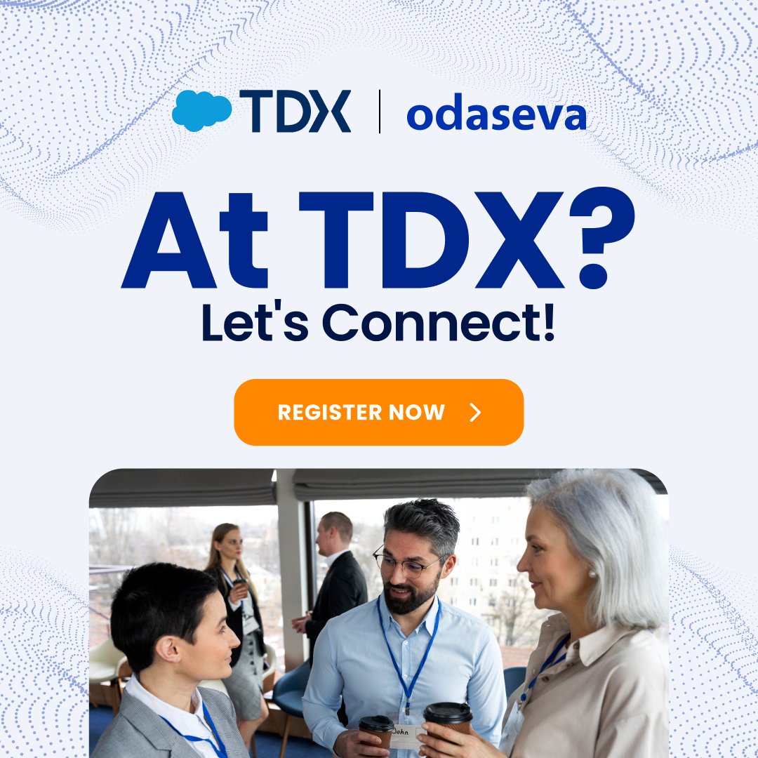 Dreamforce's tweet image. .@odaseva is at #TDX26! Since the future of AI depends on a secure data foundation, stop by their booth to see how they help the world's largest enterprises secure and manage their data. odaseva.com/events #sponsor