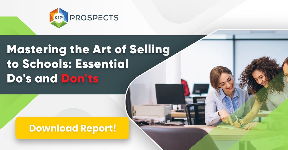 K12Prospects's tweet image. Selling to Schools and Districts: Maximizing Success with these Insider Secrets bit.ly/3OjOf6O
#gbl #pbl #mlearning #elearning