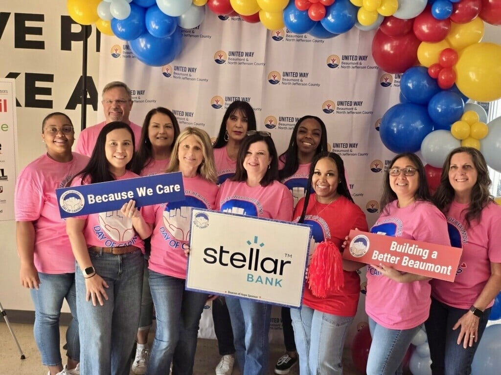 stellarbanktx's tweet image. These Beaumont bankers showed up for @UnitedWayBMT Day of Caring, supporting projects across Beaumont and North Jefferson County alongside 300+ volunteers — putting in the work to keep these communities #thriving. 

Stellar Bank, Member FDIC
Equal Housing Lender. NMLS #451312