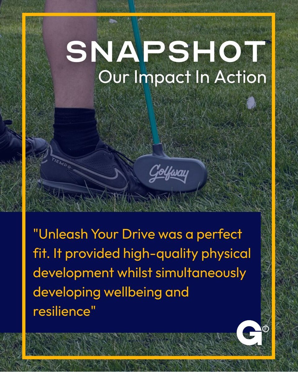 golffoundation's tweet photo. Golf is about more than just the perfect swing—it’s about building the mindset to handle life’s challenges. ⛳️✨

Our latest Snapshot takes us to The Beacon PRU, where the 'Unleash Your Drive' programme is making a massive impact. 

https://t.co/U8kB9ZG9bY https://t.co/aJw3GCo3Ov