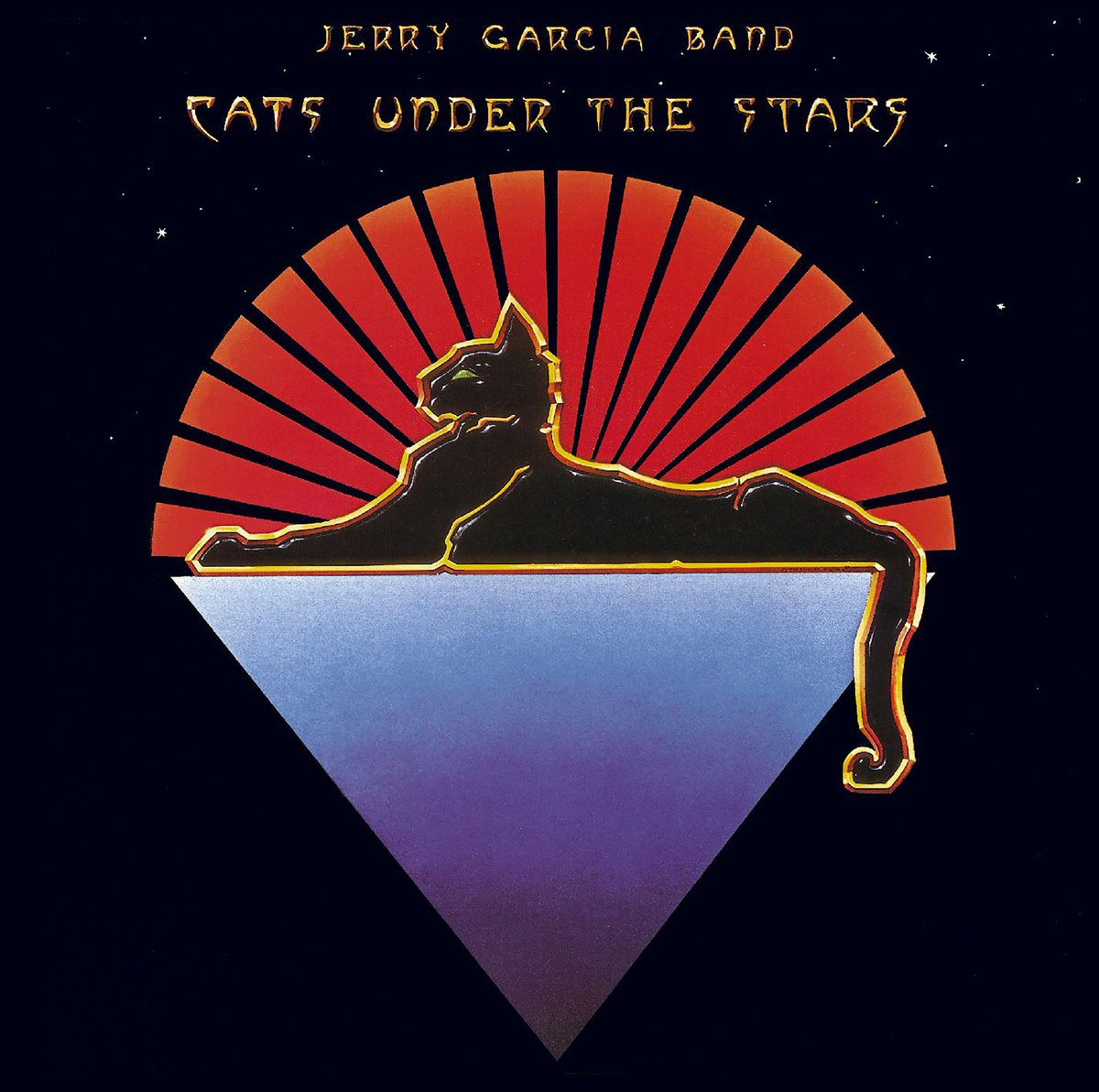 jerrygarcia's tweet photo. Cats on the bandstand, give ’em each a big hand. Happy anniversary to Cats Under the Stars!

Released in 1978, the same year Jerry went to Egypt with the Dead, it remains his only studio album credited to the Jerry Garcia Band. It also gave us one of his most beloved album covers, with Stanley Mouse drawing on Egyptian iconography as the Dead prepared for their historic performances at the Great Pyramids of Giza.

Jerry with the Memphis Sphinx, 1978. Photo by Adrian Boot.