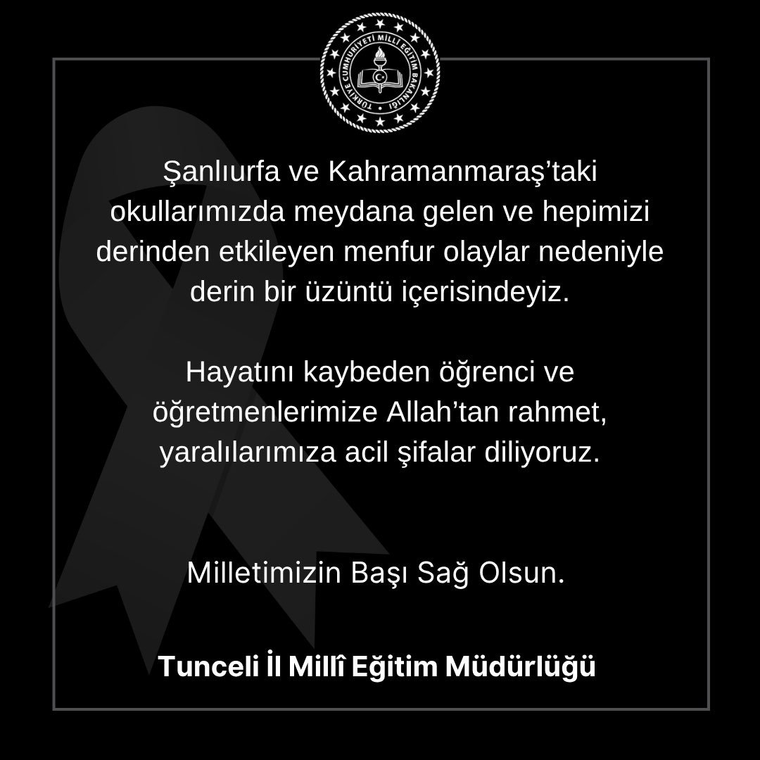 Tunceli İl Millî Eğitim Müdürlüğü tweet media