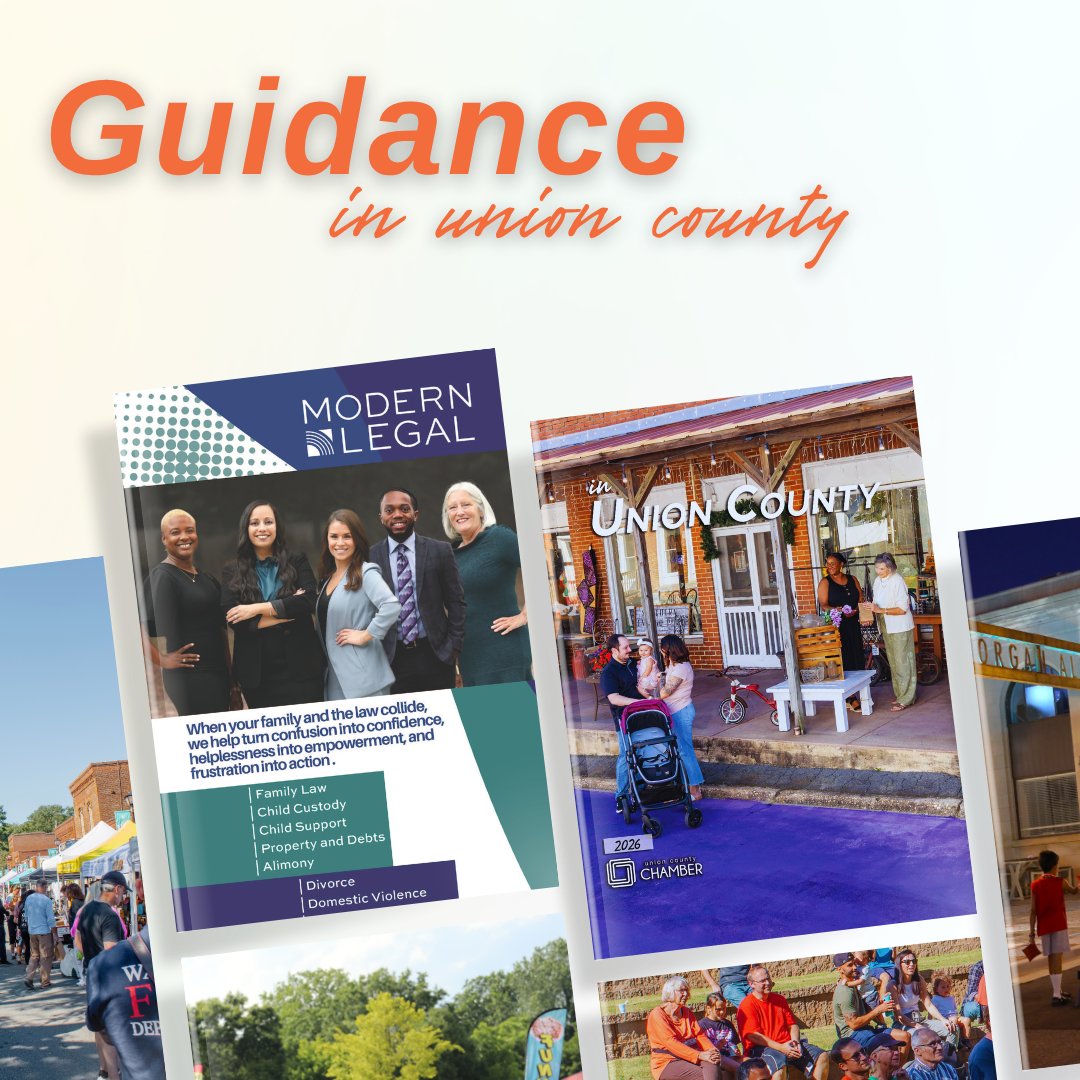 UnionCountyCOC's tweet photo. When life changes feel overwhelming, having the right support makes all the difference. Union County is full of trusted professionals, including Modern Legal, helping individuals and families navigate complex situations.
Learn more: https://t.co/5F9iC6qogY. https://t.co/1htYahiJUh