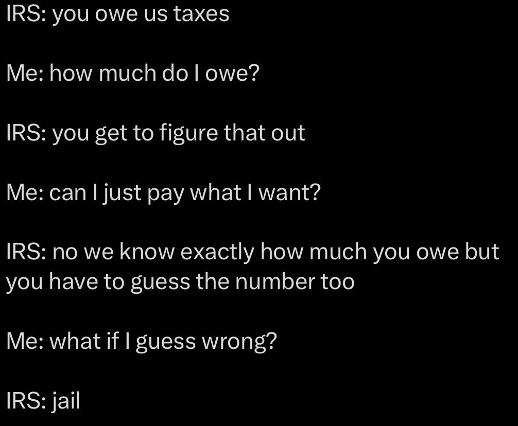 KSLAndy's tweet photo. This made me laugh on Tax Day…. https://t.co/7uhpqyvG3G