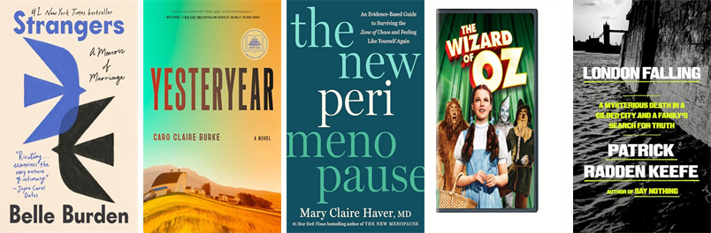 Granby_Library's tweet photo. This week the Granby Free Public Library has 44 new books and one new movie.  New items include Strangers, Yesteryear, The New Perimenopause, Wizard of Oz, London Falling, Revenge Prey, 1984, This Book Made Me Think of You, and The Ending Writes Itself. https://t.co/vU3LR3FL3z https://t.co/jeZQWvfwVo
