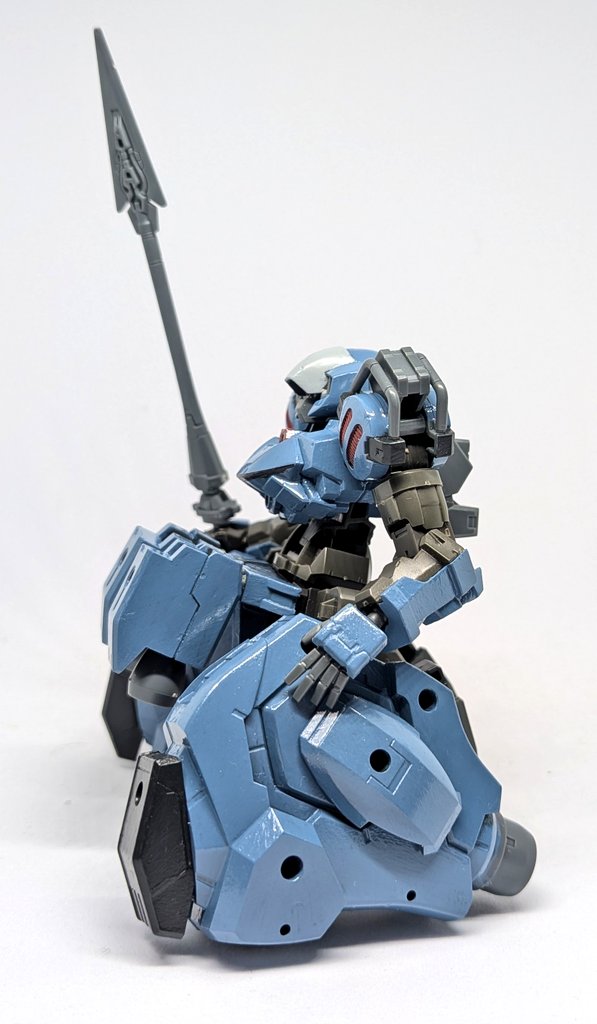 ayakasigami001's tweet photo. #30MM
【ポルタノヴァ・ニキシー】

ニキシーとはゲルマン神話（伝承）に出てくる水の精霊『ネック』の呼び名の一つ

大型のブースターユニットと複数のスラスターユニットを複合して開発された局地戦仕様のホバータイプの脚部に換装したポルタノヴァ

主に湿地帯や群島が多い海域に配備されている https://t.co/Xc81WGwZyx
