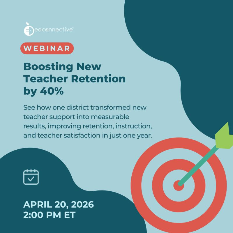 GM_EdConnective's tweet photo. Join Sayreville School District’s Dr. Edward Aguiles &amp; EdConnective’s Courtney Lemon-Tate as they share how Sayreville increased new teacher retention by 40% in just one year. In this webinar, they’ll break down the strategies that made it possible.  https://t.co/ZQSLDDN4J7 https://t.co/vjngvnecv9
