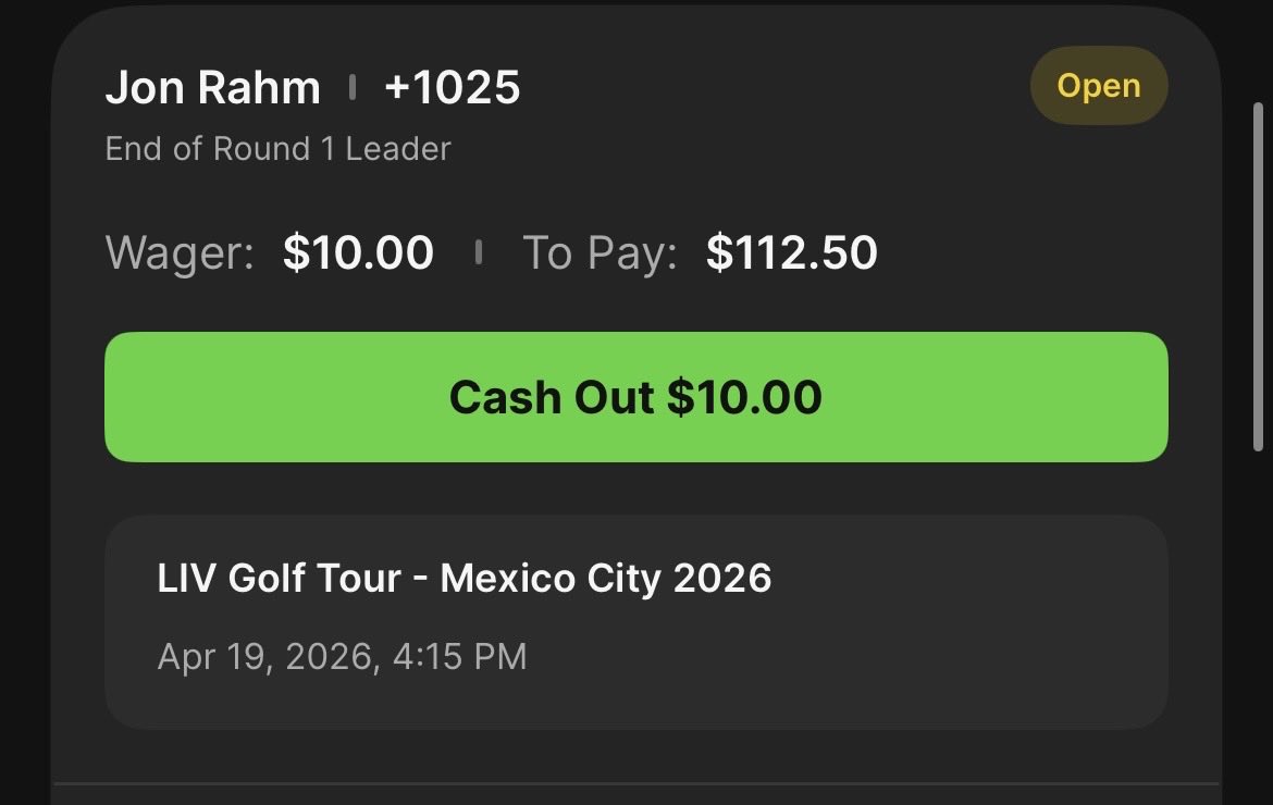 Arizonagolfers's tweet image. Sprinkling some chalk . First round leader LIV Golf

#golf #gamblingx