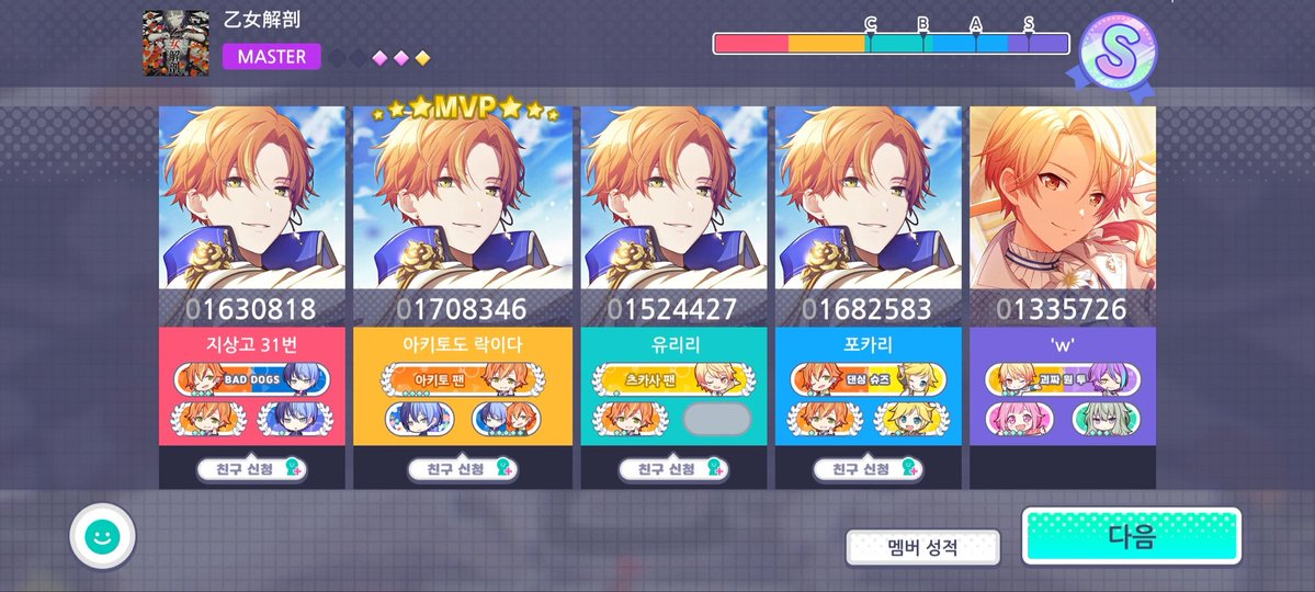 yumeneed's tweet image. 2020-early 2023 proseka players, let's post our old ui screenshots