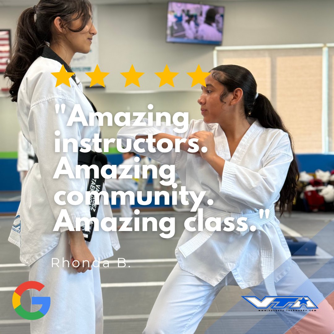 VasquezVta's tweet photo. Thank you to another amazing parent who shared a review about their child’s progress ⭐
THIS is why we love what we do!

#kidsmartialarts #McKinneyTX #selfdefense #karate #taekwondo #tkd #fitness #kidsclasses #martialartstraining #vasqueztaekwondo https://t.co/9e6i0DzfMH