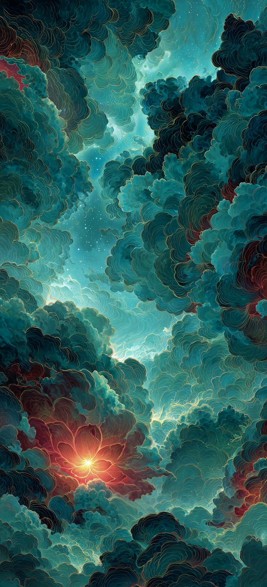 wageyin66's tweet image. Wallpaper #Mobile Phone Wallpaper #Illustration #AIGC #Dunhuang