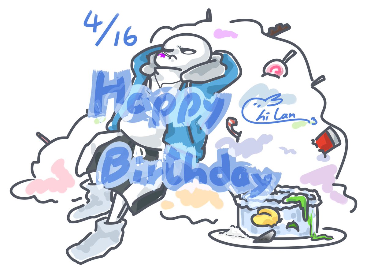 ChiLan484's tweet photo. Same起床囉(・ω<)✧*。
祝你跟我 — 生日快樂!!! 🎂💕✨🎉
每年這個時候運氣都不太好,所以我很期待每個生日(???
只是想知道這次會不會不一樣w
每年都會許的願望>希望今年生日會是和平的一天🕯️🎁
#undertaleAU #notthesametale #samesans #happybirthday https://t.co/OKUxpVFona