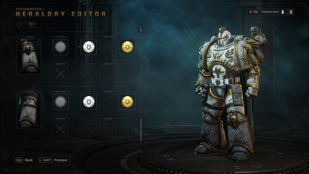 DooleyCian's tweet photo. Hey @Focus_entmt @SpaceMarine . is there a way in which we can get a system like on the hood gear for the helmet so that we can also shader the cap and scarf for the traitor sniper class. it kindve clashes when trying to make a good color scheme. thx https://t.co/Uljqv2jlCn