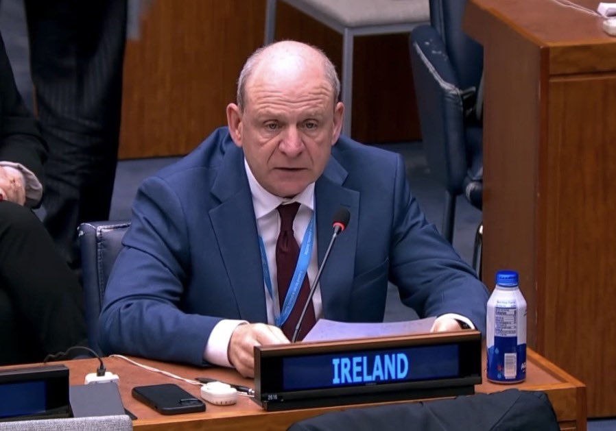 IrishMissionUN's tweet photo. 🇮🇪 @IrelandAmbUN addressed the Commission on Population and Development #CPD59 

Human rights and equality must remain at the centre of our efforts to ensure populations develop in an equitable and sustainable way.

Regardless of context, women should be empowered to bear their desired number of children, free from coercion and with the support of their societies. 

When all members of society are healthy and empowered, growth and development is sustainable 🌎

🔗 https://t.co/VjK5JiGqT3